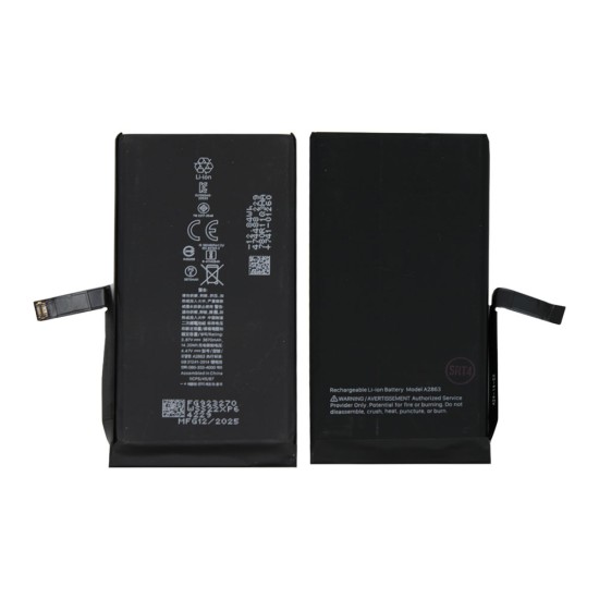 Bateria A2863 para Apple iPhone 14 com Diagnóstico Não Apresenta Erros 3670mAh